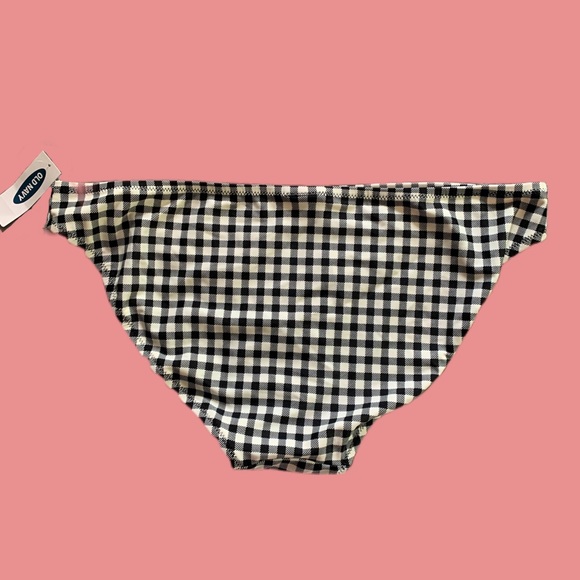 Black and White Gingham Bikini Bottoms - Picture 2 of 2